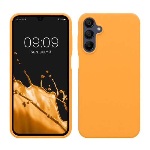 Husa Samsung Galaxy A15 5G, Portocaliu, Silicon, KWM000021MF007C