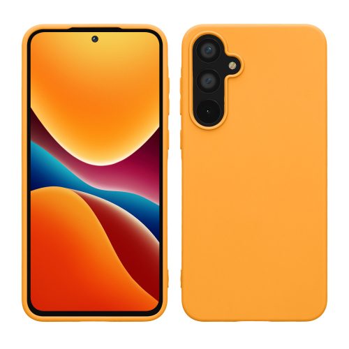 Husa Samsung Galaxy A55, Portocaliu, Silicon, KWM000021MG006C