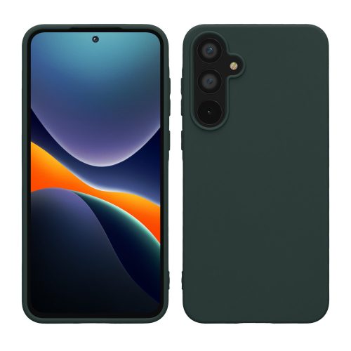 Husa Samsung Galaxy A55, Verde inchis, Silicon, KWM000021MG008C