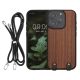 Husa Apple iPhone 15 Pro, Maro, Lemn, KWM000022OX001C