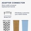 Set 4 Adaptori prindere curea de 18 mm Kwmobile pentru Fitbit Charge 6/Charge 5, Argintiu/Auriu, Otel, KWM0000255G002C