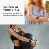 Set 4 Adaptori prindere curea de 14 mm Kwmobile pentru Xiaomi Mi Band 8, Argintiu/Auriu, Otel, KWM0000256C002C