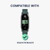 Set 4 Adaptori prindere curea de 14 mm Kwmobile pentru Xiaomi Mi Band 8, Argintiu/Auriu, Otel, KWM0000256C002C