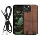 Husa Apple iPhone 12/iPhone 12 Pro, Maro, Lemn, KWM000022OZ001C