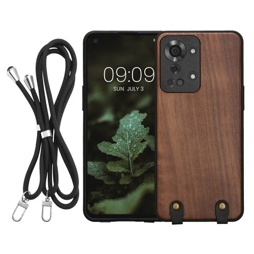 Husa OnePlus Nord 2T, Maro, Lemn, KWM000022PB001C