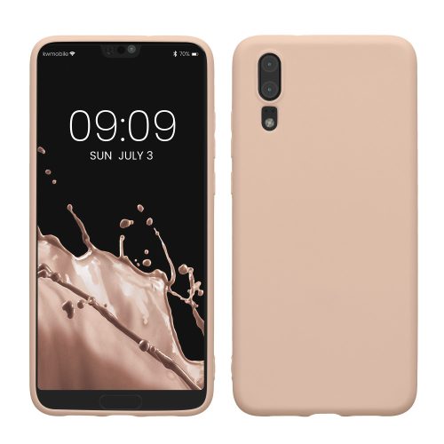 Husa Huawei P20, Crem, Silicon, KWM000008PX012C