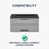 Husa Kwmobile pentru imprimanta Brother HL-L2375DW/HL-L2370DN/HL-L2350DW, Gri deschis, Textil, KWM000009GF002C