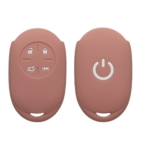 Husa Cheie Auto Kwmobile pentru Fiat 4 Butoane, Roz, Silicon, KWM0000190D002C