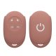 Husa Cheie Auto Kwmobile pentru Fiat 4 Butoane, Roz, Silicon, KWM0000190D002C