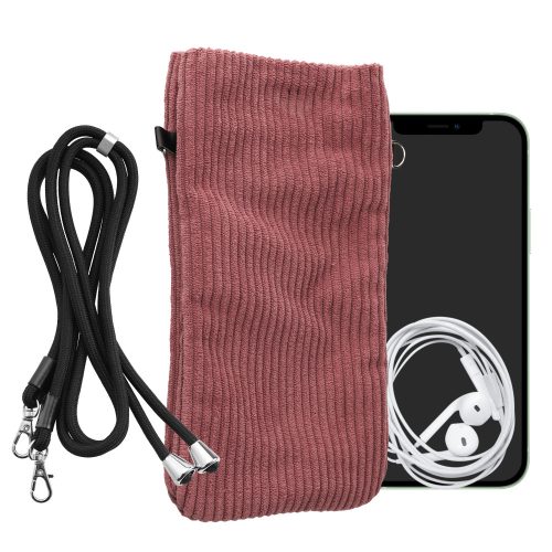 Husa Universala telefon, Marime XXL - 7 inch, Roz, Textil, KWM0000199B002C
