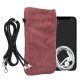 Husa Universala telefon, Marime XXL - 7 inch, Roz, Textil, KWM0000199B002C