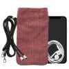 Husa Universala telefon, Marime XXL - 7 inch, Roz, Textil, KWM0000199B002C