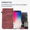 Husa Universala telefon, Marime XXL - 7 inch, Roz, Textil, KWM0000199B002C