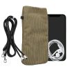 Husa Universala telefon, Marime XXL - 7 inch, Maro, Textil, KWM0000199B003C