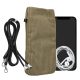 Husa Universala telefon, Marime XXL - 7 inch, Maro, Textil, KWM0000199B003C