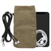 Husa Universala telefon, Marime XXL - 7 inch, Maro, Textil, KWM0000199B003C