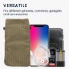 Husa Universala telefon, Marime XXL - 7 inch, Maro, Textil, KWM0000199B003C