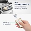 Husa Cheie Auto Kwmobile pentru Lexus Smart Key, Alb/Auriu, Silicon, KWM0000256H002C