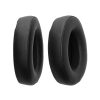 Set 2 Perne de urechi Kwmobile pentru Shure AONIC 50, Negru, Piele ecologica, KWM0000256K001C