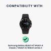 Docking stand Kwmobile pentru Samsung Galaxy Watch 4/Galaxy Watch 4 Classic/Galaxy Watch 3, Alb, Silicon, KWM0000257B002C