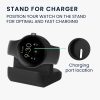 Docking stand Kwmobile pentru Google Pixel Watch, Negru, Silicon, KWM0000257C001C