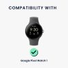 Docking stand Kwmobile pentru Google Pixel Watch, Negru, Silicon, KWM0000257C001C