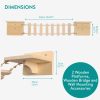 Pod suspendat de perete Navaris pentru pisici, cu platforme conectate, NAV0000278A001C
