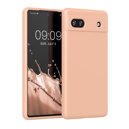 Husa Google Pixel 6a, Crem, Silicon, KWM000015FZ057C