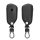 Husa Cheie Auto Kwmobile pentru VW 3 Butoane, Gri inchis, Piele naturala, KWM000012RW002C