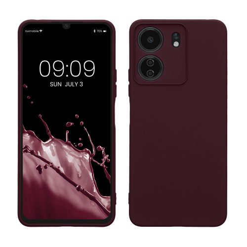 Husa Xiaomi Poco C65/Redmi 13C, Visiniu, Silicon, KWM000020KN003C
