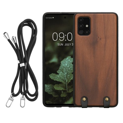Husa Samsung Galaxy A51, Maro, Lemn, KWM000021OE001C