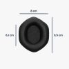 Set 2 Perne de urechi Kwmobile pentru V-MODA Crossfade M-100/Crossfade LP2/Crossfade LP, Negru, Piele ecologica, KWM0000257U001C