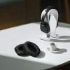 Set 2 Perne de urechi Kwmobile pentru V-MODA Crossfade M-100/Crossfade LP2/Crossfade LP, Negru, Piele ecologica, KWM0000257U001C