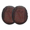 Set 2 Perne de urechi Kwmobile pentru Skullcandy Riff Wireless, Albastru inchis/Portocaliu, Piele ecologica, KWM0000257V002C