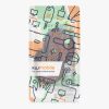Set 2 Perne de urechi Kwmobile pentru Skullcandy Riff Wireless, Albastru inchis/Portocaliu, Piele ecologica, KWM0000257V002C