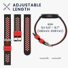 Curea Kwmobile pentru Xiaomi Mi Watch Color Sport/S1 Active, Negru/Rosu, Silicon, KWM0000258B001C