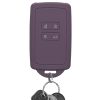 Husa Cheie Auto Kwmobile pentru Renault 4 Butoane - Smart Key, Mov inchis, Silicon, KWM000009SO045C