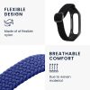 Set 2 Curele Kwmobile pentru OPPO Band Sport, Negru/Albastru, Nylon, KWM0000173Y005C
