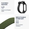 Set 2 Curele Kwmobile pentru OPPO Band Sport, Verde inchis/Gri, Nylon, KWM0000173Y006C