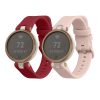 Set 2 Curele Kwmobile pentru Garmin Lily Sport, Rosu/Roz, Silicon, KWM000018RG006C