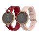 Set 2 Curele Kwmobile pentru Garmin Lily Sport, Rosu/Roz, Silicon, KWM000018RG006C