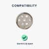Set 2 Curele Kwmobile pentru Garmin Lily Sport, Rosu/Roz, Silicon, KWM000018RG006C