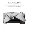 Husa Kwmobile pentru imprimanta Epson EcoTank ET-2820/EcoTank ET-2812/EcoTank ET-2810, Gri/Negru, Plastic, KWM0000192A002C
