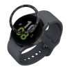 Rama cadran Kwmobile pentru Samsung Galaxy Watch 5, Negru/Argintiu, Aluminiu, KWM0000259A001C