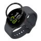 Rama cadran Kwmobile pentru Samsung Galaxy Watch 5, Negru/Argintiu, Aluminiu, KWM0000259A001C