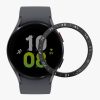 Rama cadran Kwmobile pentru Samsung Galaxy Watch 5, Negru/Argintiu, Aluminiu, KWM0000259A001C