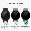 Rama cadran Kwmobile pentru Samsung Galaxy Watch 5, Negru/Argintiu, Aluminiu, KWM0000259A001C