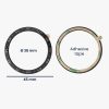 Rama cadran Kwmobile pentru Samsung Galaxy Watch 5, Negru/Argintiu, Aluminiu, KWM0000259A001C