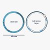 Rama cadran Kwmobile pentru Samsung Galaxy Watch 6 Classic, Albastru, Aluminiu, KWM0000259B002C