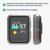 Set 2 Huse Kwmobile cu sticla securizata pentru Huawei Watch D, Transparent/Verde, Plastic, KWM000015ER005C